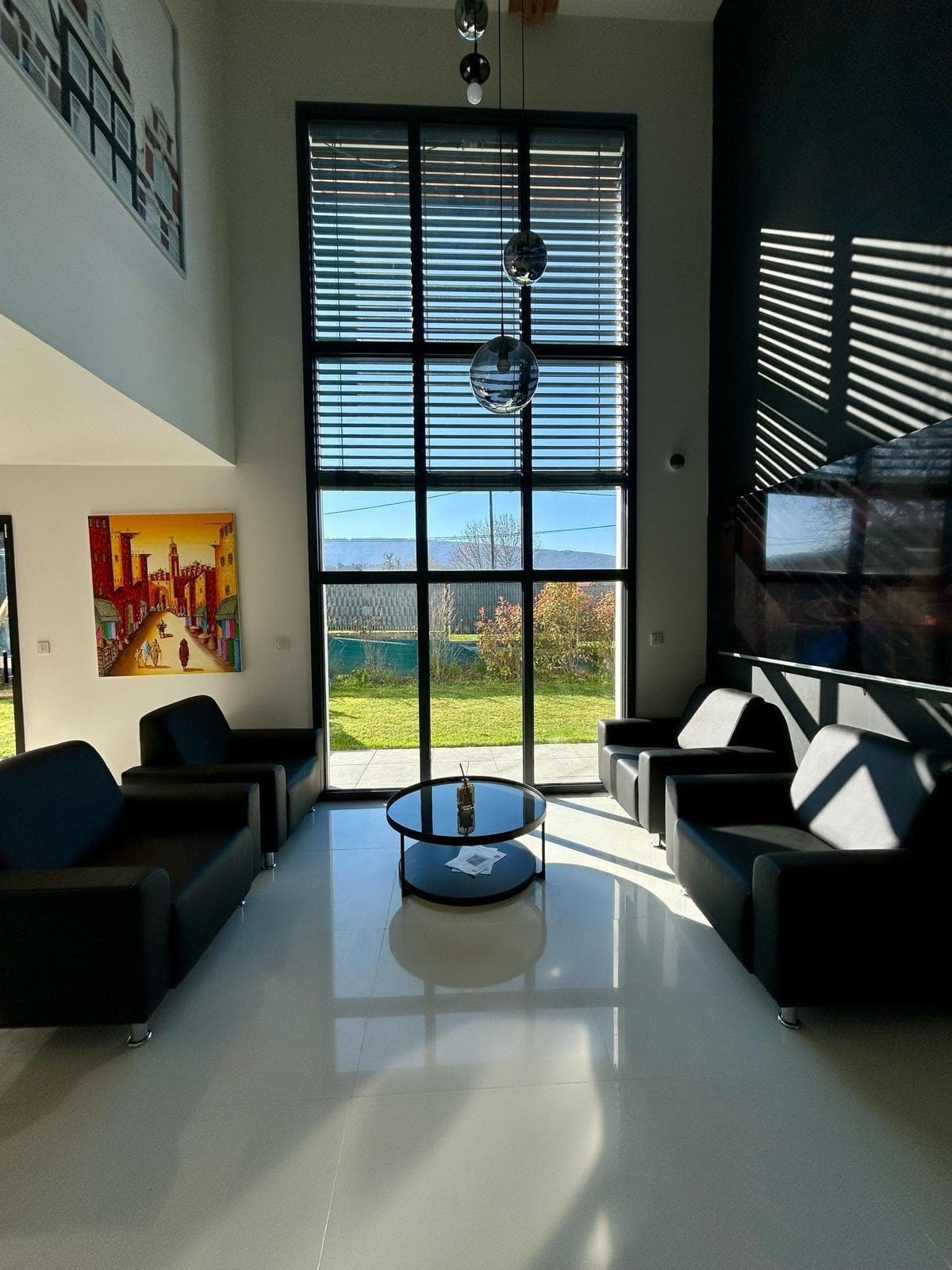 Salon double hauteur